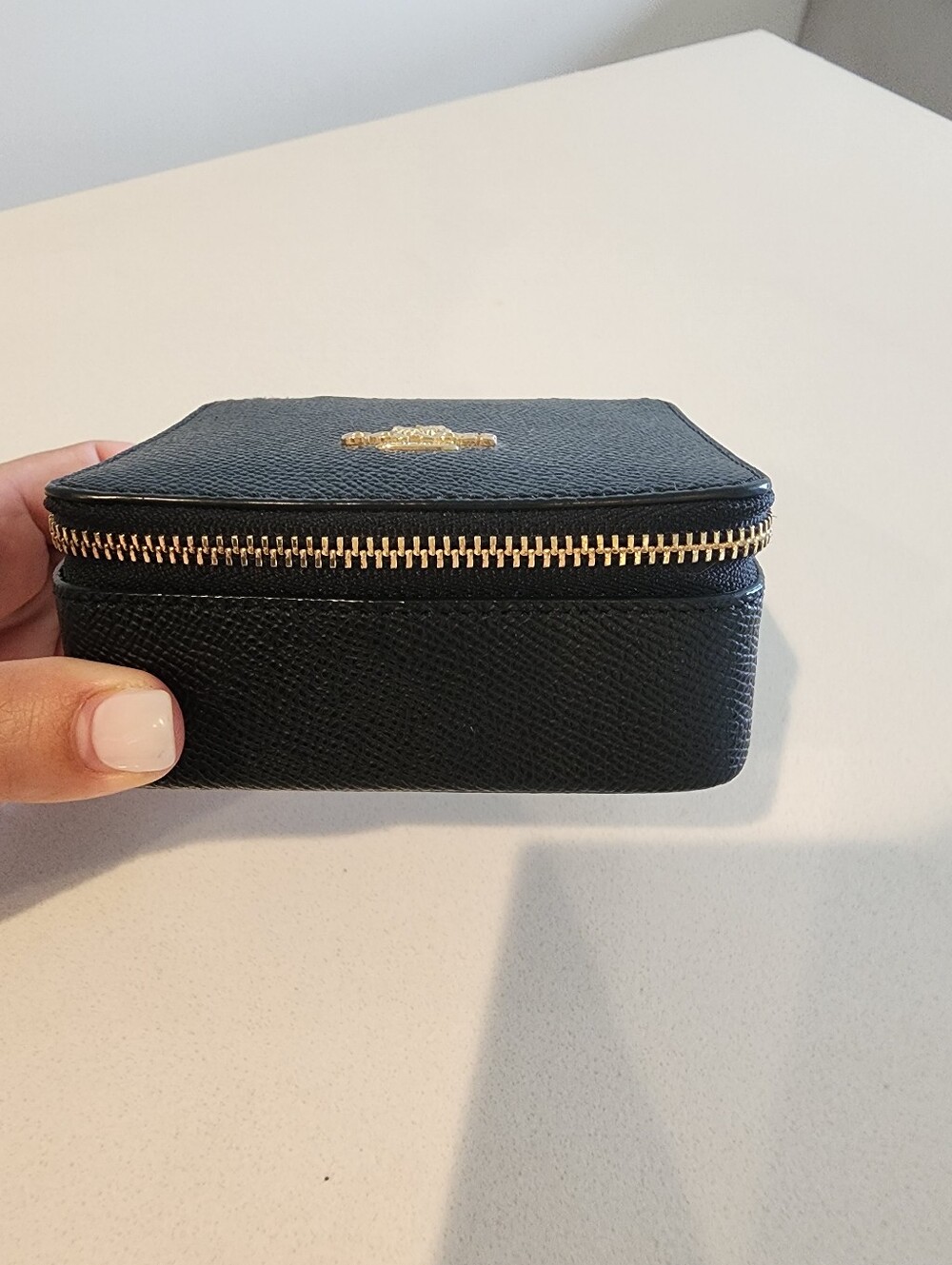 Coach Black Leather Travel Jewelry Case - Picture 3 of 8